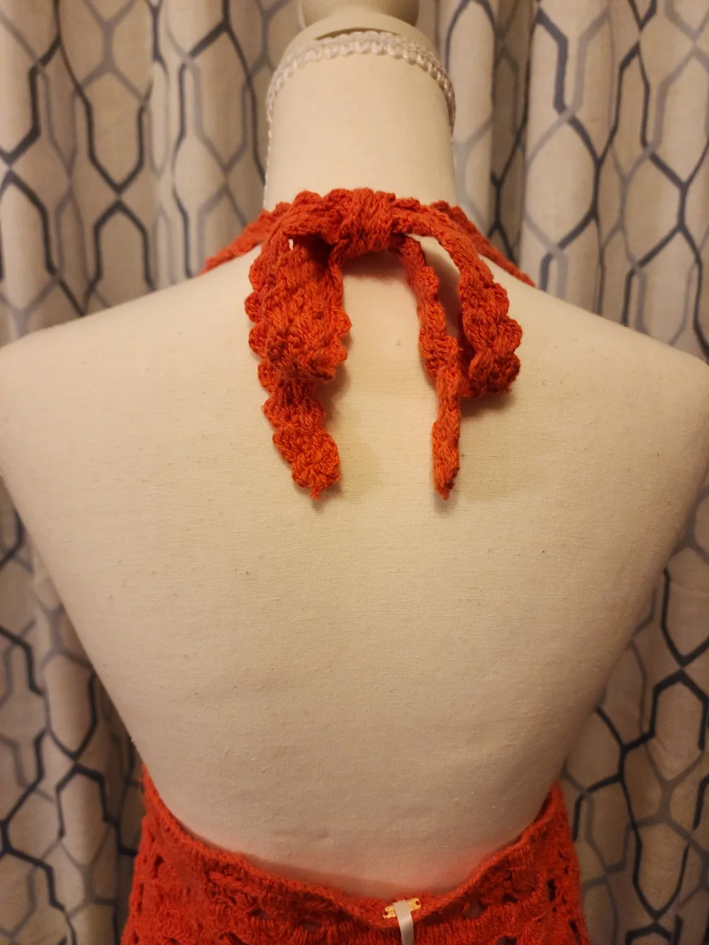 Free People Bayside Crochet Halter Top Large